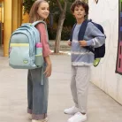 GABOL Hátizsák, iskolatáska, cipzáras, GABOL "Whisper", mentazöld