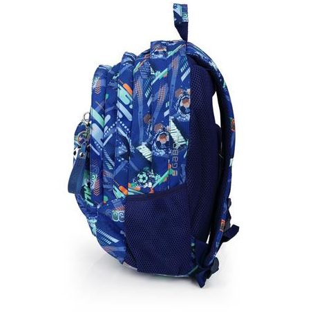 GABOL Hátizsák, iskolatáska, cipzáras, GABOL "Crew", kék, foci