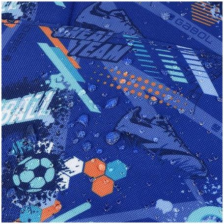 GABOL Hátizsák, iskolatáska, cipzáras, GABOL "Crew", kék, foci