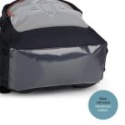 GABOL Hátizsák, iskolatáska, cipzáras, GABOL "Trick", szürke-fekete, gördeszka