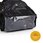 GABOL Hátizsák, iskolatáska, cipzáras, GABOL "Byte", fekete, geometrikus mintás