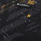 GABOL Hátizsák, iskolatáska, cipzáras, GABOL "Byte", fekete, geometrikus mintás