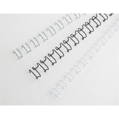   GBC Spirál, fém, 2:1, 6 mm, 55 lap, GBC "MultiBind 21",  ezüst