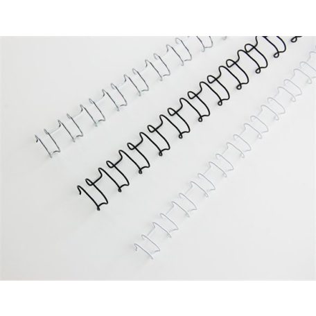 GBC Spirál, fém, 2:1, 10 mm, 85 lap, GBC "MultiBind 21",  fehér