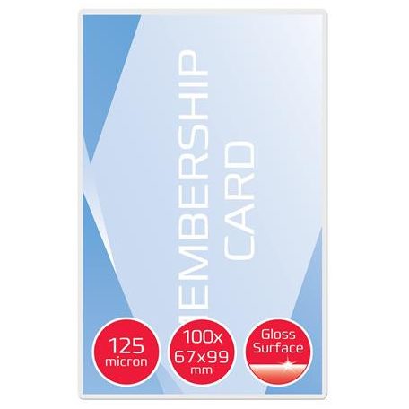 GBC Meleglamináló fólia, 125 mikron, 67x99mm, GBC