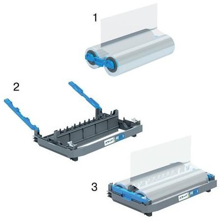 GBC Meleglamináló fólia utántöltő, 75 mikron, A4, fényes, tekercses, GBC "Foton 30"