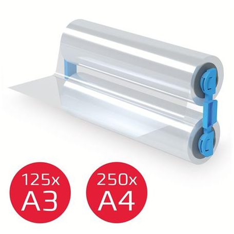 GBC Meleglamináló fólia utántöltő, 75 mikron, A4, fényes, tekercses, GBC "Foton 30"