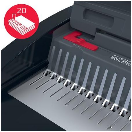 GBC Spirálozógép, műanyag spirálkötéshez, manuális, 240 lap, GBC "CombBind CB20"