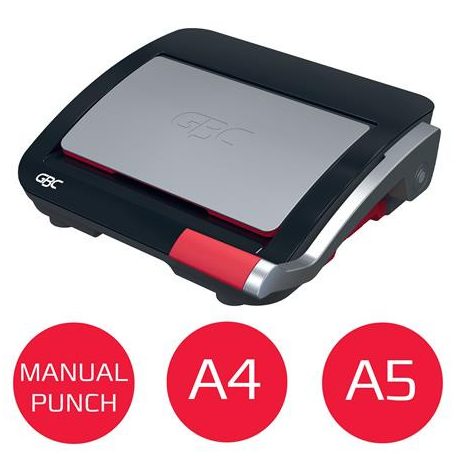 GBC Spirálozógép, műanyag spirálkötéshez, manuális, 240 lap, GBC "CombBind CB20"