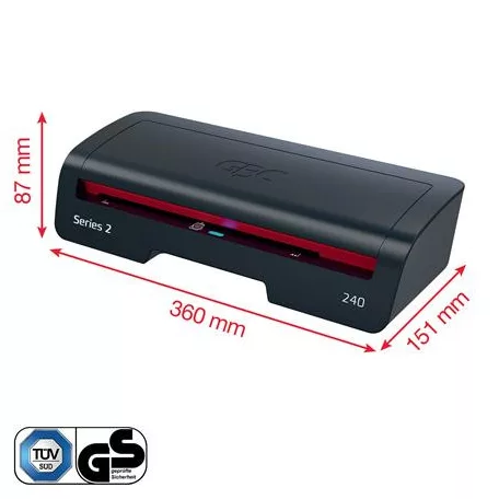 GBC Laminálógép, A4, 75-125 mikron, GBC "240 Home Office"