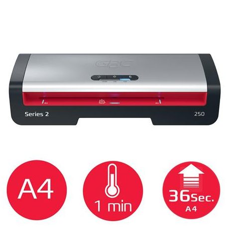 GBC Laminálógép, A4, 75-125 mikron, GBC "250 Office"