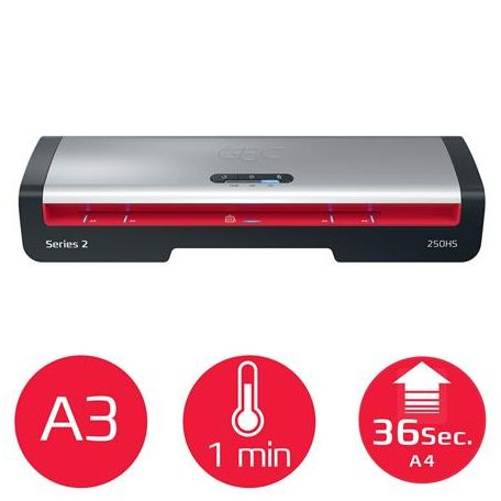 GBC Laminálógép, A3, 75-125 mikron, GBC "250HS Office"