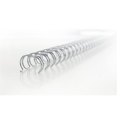   GBC Spirál, fém, 3:1, 8 mm, 70 lap, GBC "WireBind", ezüst