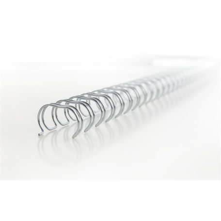 GBC Spirál, fém, 3:1, 8 mm, 70 lap, GBC "WireBind", ezüst