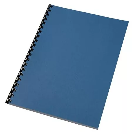 GBC Hátlap, A4, 250 g, bőr mintázat, GBC "LeatherGrain", kék