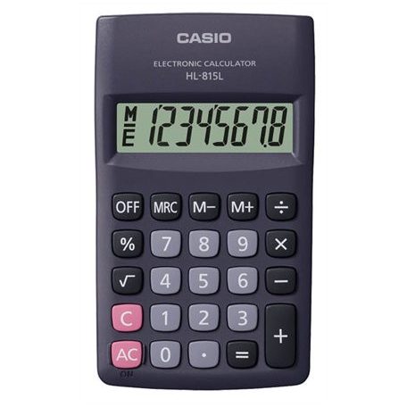 CASIO Zsebszámológép, 8 számjegy, CASIO "HL-815"