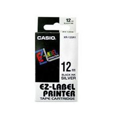   CASIO Feliratozógép szalag, 12 mm x 8 m, CASIO, fehér-fekete