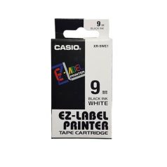   CASIO Feliratozógép szalag, 6 mm x 8 m, CASIO, fehér-fekete
