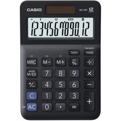   CASIO Számológép, asztali, 12 számjegy, CASIO, "MS-20 F", fekete
