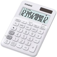   CASIO Számológép, asztali, 12 számjegy, CASIO, "MS 20 UC", fehér