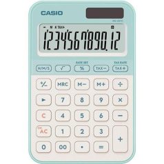   CASIO Számológép, asztali, 12 számjegy, CASIO, "MS 20 YC", világoszöld