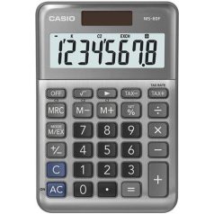   CASIO Számológép, asztali, 8 számjegy, CASIO "MS-80 F", szürke