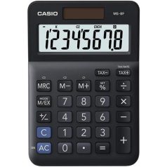   CASIO Számológép, asztali, 8 számjegy, CASIO "MS-8 F", fekete