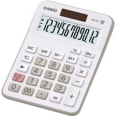   CASIO Számológép, asztali, 12 számjegy, CASIO "MX 12WE", fehér