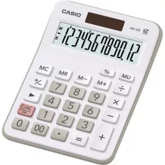   CASIO Számológép, asztali, 12 számjegy, CASIO "MX 12WE", fehér