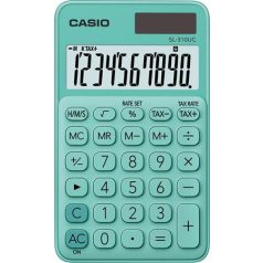   CASIO Zsebszámológép, 10 számjegy, CASIO "SL 310", zöld