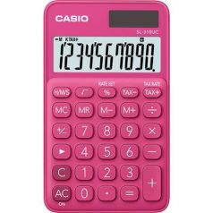   CASIO Zsebszámológép, 10 számjegy, CASIO "SL 310", rózsaszín