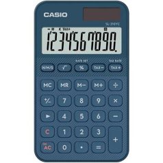   CASIO Zsebszámológép, 10 számjegy, CASIO "SL 310 YC" kék