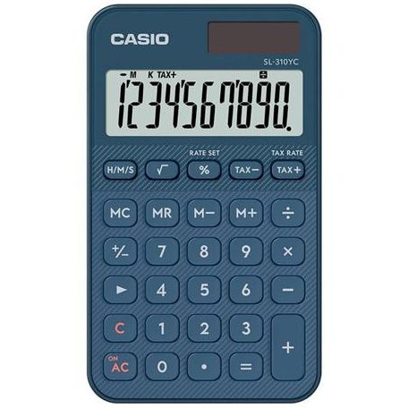 CASIO Zsebszámológép, 10 számjegy, CASIO "SL 310 YC" kék