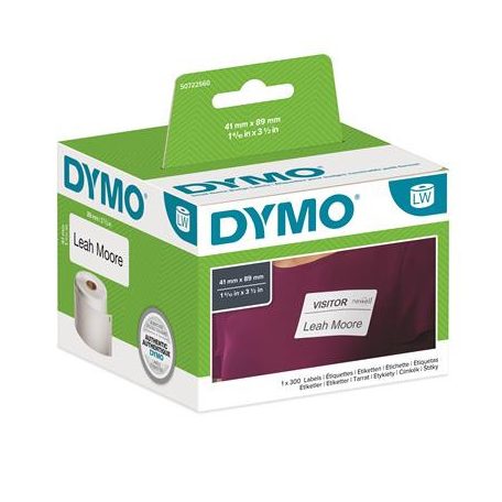 DYMO Etikett, LW nyomtatóhoz, eltávolítható, 41x89 mm, 300 db etikett, DYMO
