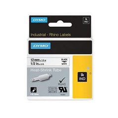   DYMO Zsugorcső, feliratozógéphez, 19 mm x 1,5 m, DYMO "Rhino", fehér-fekete
