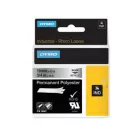 DYMO Feliratozógép szalag, tartós poliészter, 19 mm x 5,5 m, DYMO "Rhino", fekete-metál