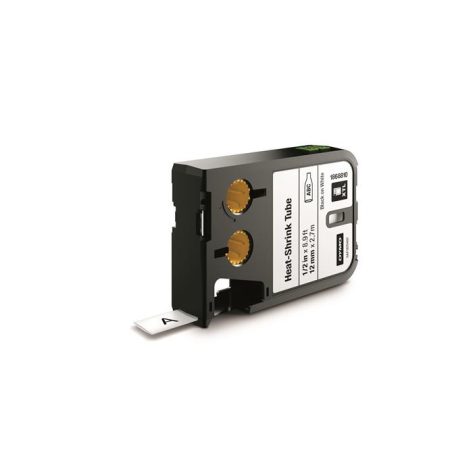 DYMO Zsugorcső, feliratozógéphez, 12 mm x 2,9 m, DYMO "XTL", fehér-fekete