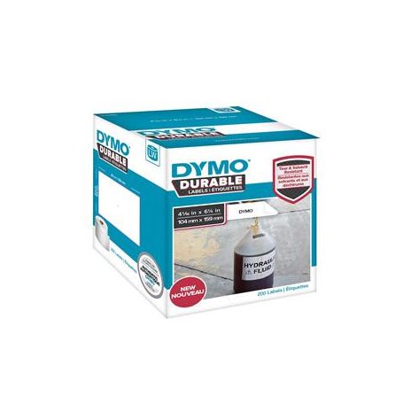 DYMO Etikett, tartós, LW nyomtatóhoz, 104x159 mm, 200 db etikett, DYMO