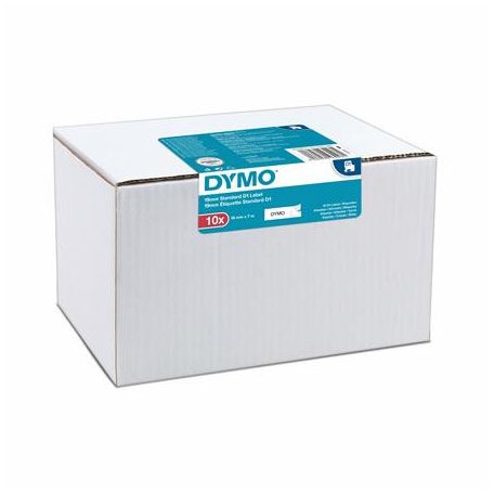 DYMO Feliratozógép szalag készlet, 19 mm x 7 m, DYMO "D1", fehér-fekete