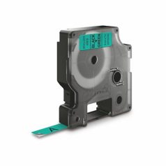   DYMO Feliratozógép szalag, 9 mm x 7 m, DYMO "D1", zöld-fekete