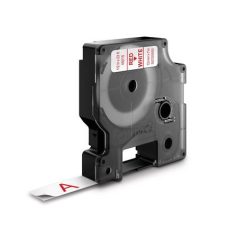   DYMO Feliratozógép szalag, 12 mm x 7 m, DYMO "D1", fehér-piros