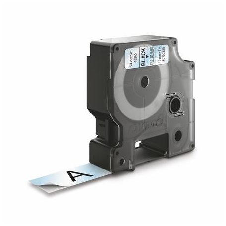 DYMO Feliratozógép szalag, 19 mm x 7 m, DYMO "D1", víztiszta-fekete