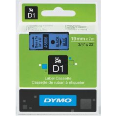   DYMO Feliratozógép szalag, 19 mm x 7 m, DYMO "D1", kék-fekete