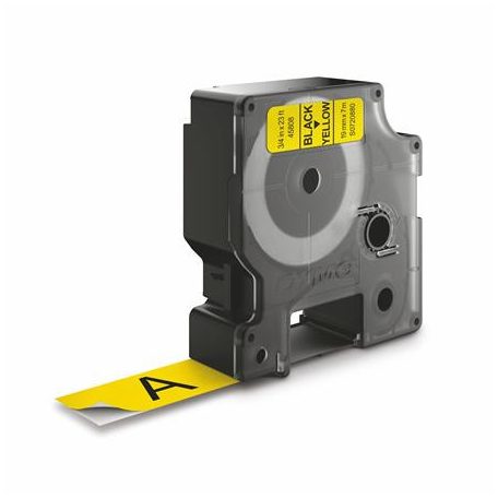 DYMO Feliratozógép szalag, 19 mm x 7 m, DYMO "D1", sárga-fekete