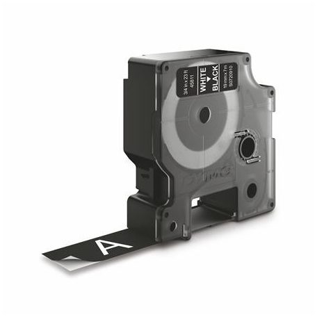 DYMO Feliratozógép szalag, 19 mm x 7m DYMO "D1", fekete-fehér