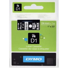   DYMO Feliratozógép szalag, 24 mm x 7 m, DYMO "D1", fekete-fehér