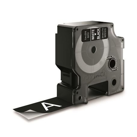 DYMO Feliratozógép szalag, 24 mm x 7 m, DYMO "D1", fekete-fehér