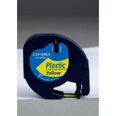   DYMO Feliratozógép szalag, 12 mm x 4 m, DYMO "Letratag", sárga