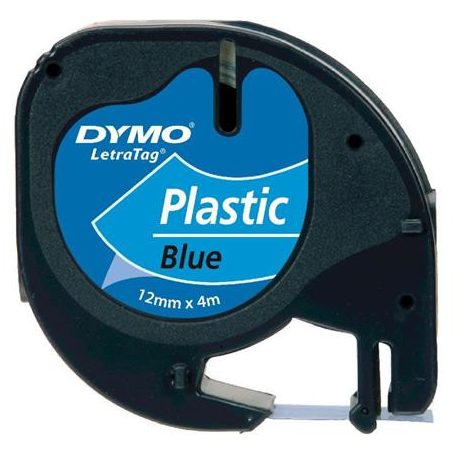 DYMO Feliratozógép szalag, 12 mm x 4 m, DYMO "Letratag", kék