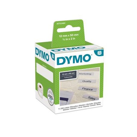 DYMO Etikett, LW nyomtatóhoz, 12x50 mm, 220 db etikett, DYMO